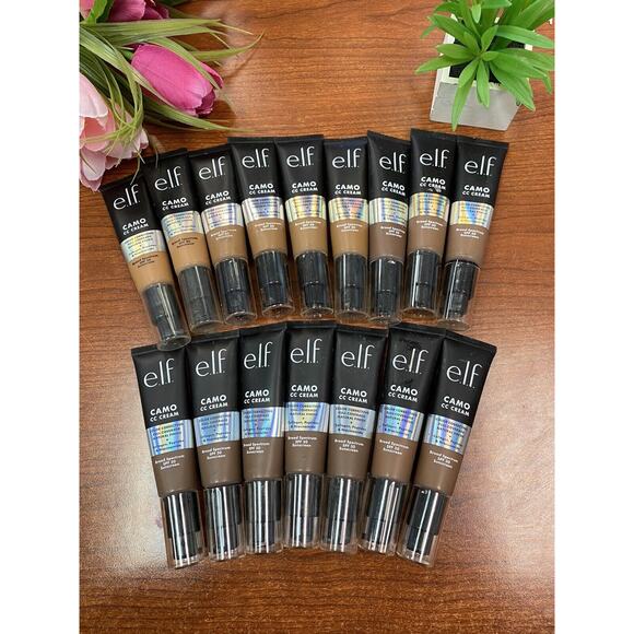 Lot Of 16 E.L.F Camo CC Cream Full Coverage Many Shades and Colors OPEN BOX